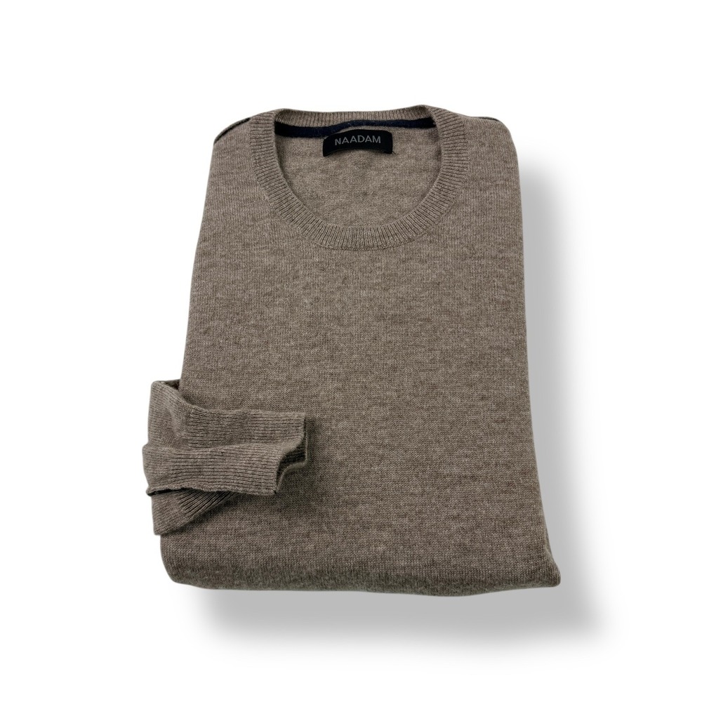 NAADAM Men's Crewneck Sweater in Taupe